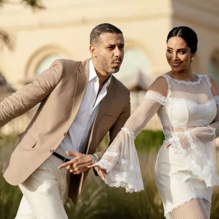 محمد فراج وبسنت شوقي - الصورة من حساب الفنانة بسنت شوقي على الفيسبوك