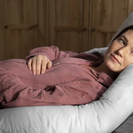 صورة لامرأة حامل مريضة