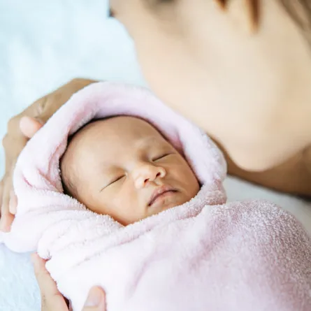 صورة لرضيع يعاني من الجفاف