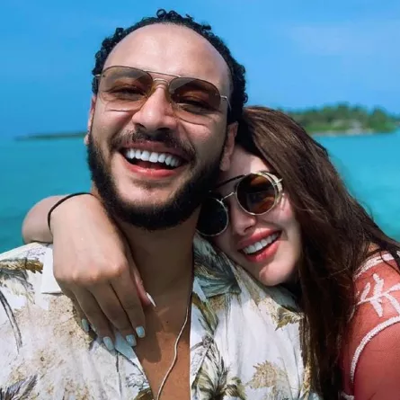 هنادي مهنا وأحمد خالد صالح الصورة من حساب هنادي على إنستغرام