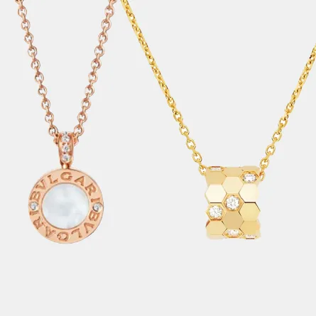 سلاسل ذهب قصيرة