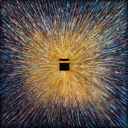 لوحات فنية تعكس روحانية الحج بعمق وجمال - ( الصورة من موقع baytalfann )