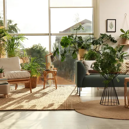 الشتول الخضر كفيلة بادخال أجواء الطبيعية إلى الداخل