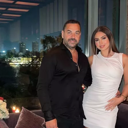 نيكول سعفان وطارق العريان الصورة من حساب نيكول على إنستغرام