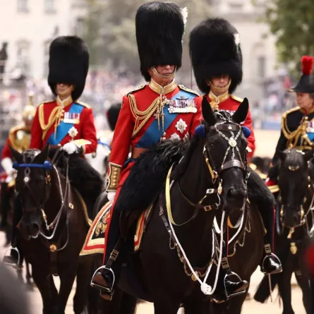 الملك تشارلز King Charles  في 'Trooping the Colour' العام المنصرم (مصدر الصورة :  HENRY NICHOLLS / AFP)