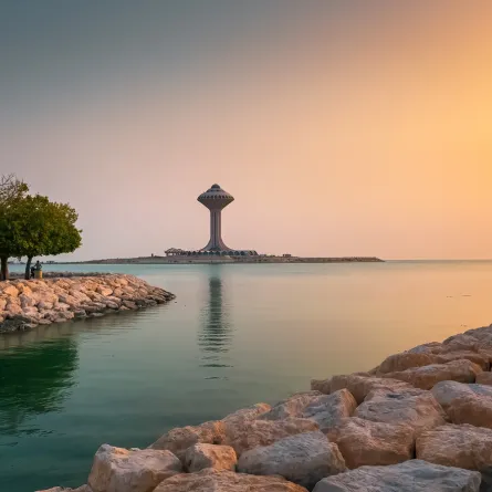 جانب من البحر في الخبر