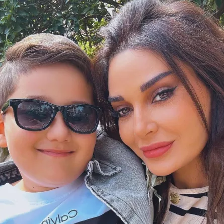 سيرين عبد النور وابنها كريستيانو- الصورة من حسابها على إنستفرام