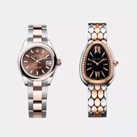 ساعات ذهب وفولاذ