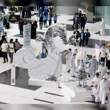 الدورة الـ33 من معرض أبوظبي الدولي للكتاب . الصورة من wam