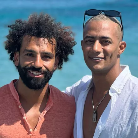 محمد رمضان ومحمد صلاح- الصورة من حساب الفنان محمد رمضان على إنستغرام 