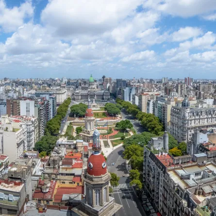 منظر جوي لوسط مدينة بوينس آيرس 