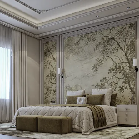 غرفة نوم الكلاسيكية الطراز