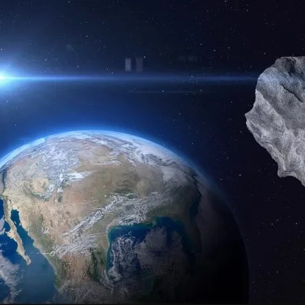 كوكب الأرض. الصورة من الحساب الرسمي لمركز الفلك الدولي على منصة x