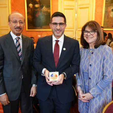 خلال تكريم عرب نيوز في مجلس الشيوخ الفرنسي 