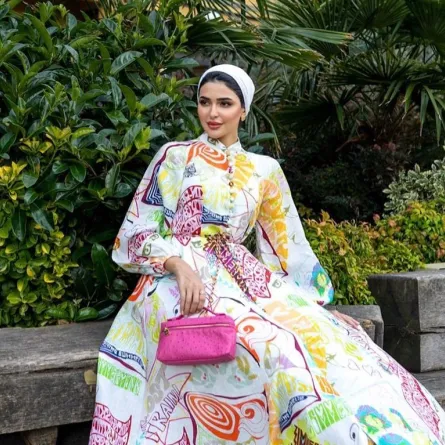 مدونة الموضة حنين الصيفي - الصورة من حسابها على إنستغرام