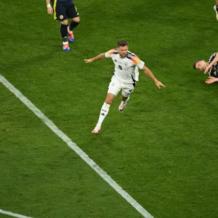 الاحتفال باهداف ألمانيا في شباك اسكتلندا في مباراة اليوم في يورو 2024 - الصورة من موقع uefa