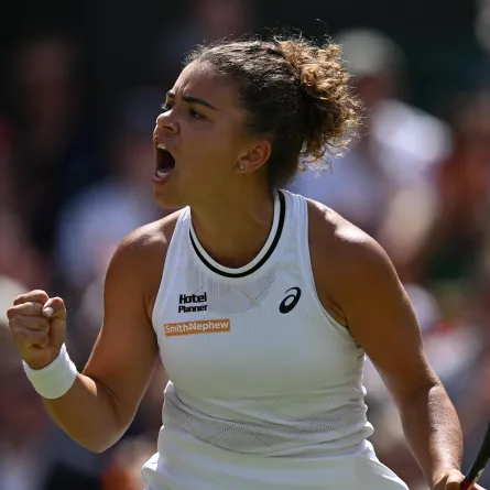 جاسمين باوليني تحجز بطاقة التأهل لنهائي ويمبلدون 2024 - الصورة من حساب ويمبلدون على إكس