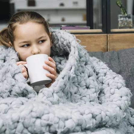 صورة لطفلة مريضة