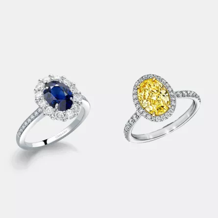 خواتم خطوبة بتصميم بيضاوي