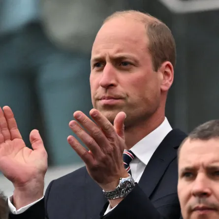 الأمير ويليام Prince William في ألمانيا يشاهد مباراة منتخب بلاده (مصدر الصورة: Kirill KUDRYAVTSEV / AFP)