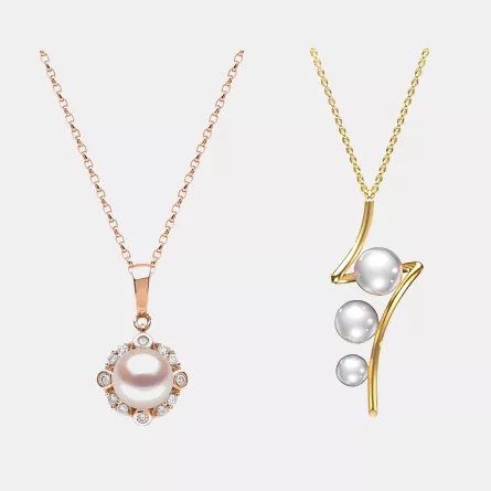 قلادات متدلية مرصعة باللؤلؤ 