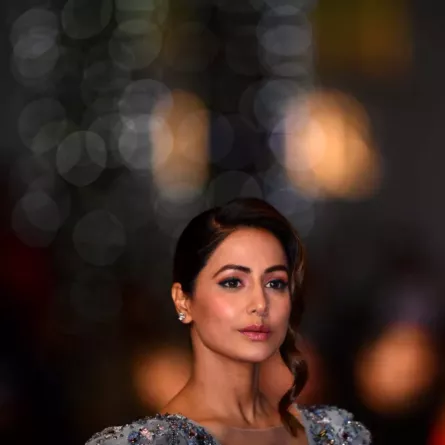 Hina Khan arrives for the screening of the film 'Bacurau' in competition at the 72nd annual Cannes Film Festival, France on May 15, 2019. (Photo by Mustafa Yalcin/Anadolu Agency/Getty Images)