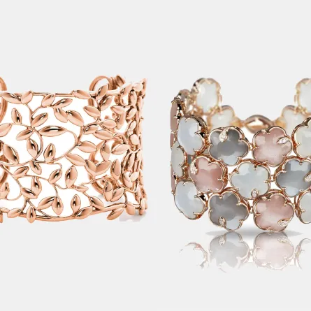 سوار Petit Joli Bouquet Lunaire من باسكال بروني Pasquale Bruni  وسوار Olive Leaf من تيفاني آند كو Tiffany & Co