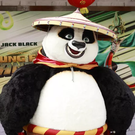 شخصية "Po" في عرض فيلم "Kung Fu Panda 4" (مصدر الصورة:  Michael Tran / AFP)