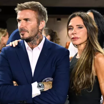 ديفيد وفيكتوريا بيكهام David and Victoria Beckham في فلوريدا (مصدر الصورة: CHANDAN KHANNA / AFP)