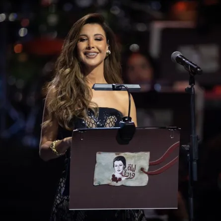 نانسي عجرم من حفل ليلة وردة - الصورة من الشركة المنظمة للحفل