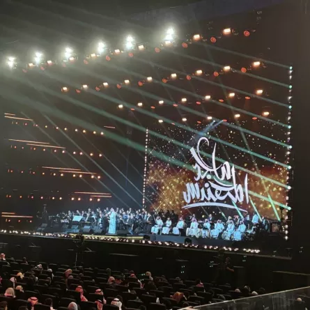 ماجد المهندس من على مسرح محمد عبده أرينا- الصورة خاصة بـ سيدتي