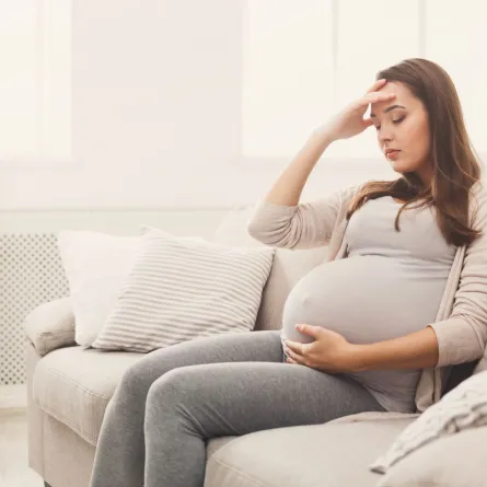 صورة لحامل تعاني من احد اعراض الانيميا