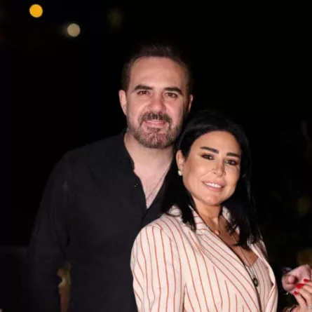 وائل جسار وزوجته - الصورة من صفحة وائل جسار على الفيس بوك