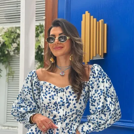 مدونة الموضة دينا زهران - الصورة من حسابها على إنستغرام