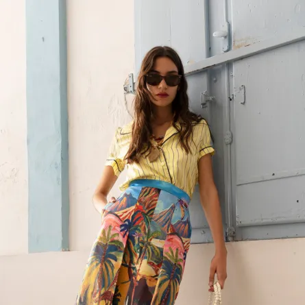 قميص من ستيلا جان Stella Jean - الصورة من Launchmetrics/Spotlight ©