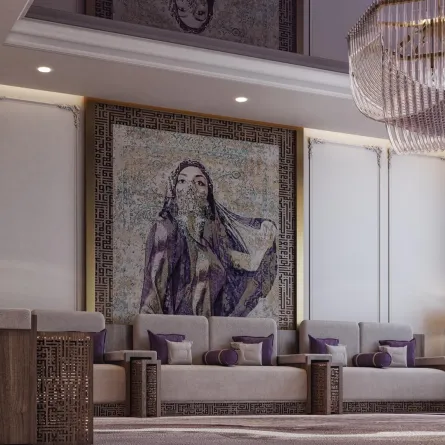 مجلس النساء مميز بديكوراته