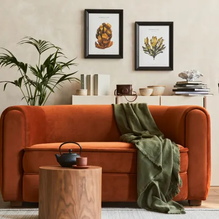 أريكة في غرفة الجلوس