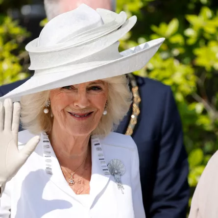 الملكة كاميلا Queen Camilla زوجة الملك تشارلز الثالث (مصدر الصورة: Ludovic MARIN / POOL / AFP)