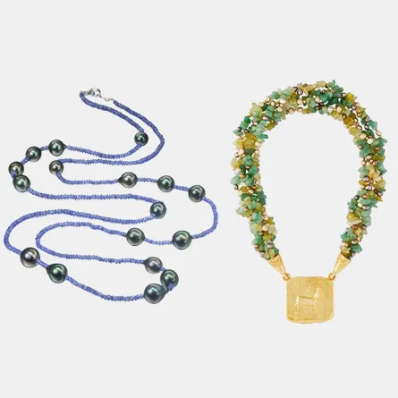 سلاسل خرز ملون