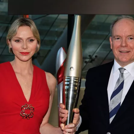الأمير ألبرت الثاني والأميرة تشارلين في موناكو (Prince Albert II  and Princess Charlene in Monaco). مصدر الصورة: Valery HACHE / AFP