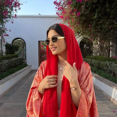 مدونة الموضة خولة المراغي - الصورة من حسابها على إنستغرام