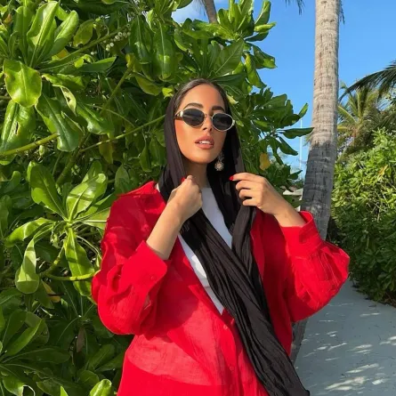 مدونة الموضة أماني فوزي - الصورة من حسابها على إنستغرام