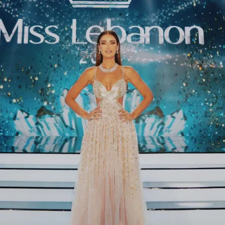 إيميه صياح ترتدي من طوني ورد- الصورة من المصمم