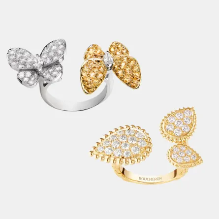 خواتم ألماس مفتوحة 