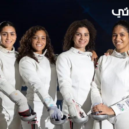 فريق منتخب مصر لسلاح المبارزة -تصوير خاص بـ«سيدتي»