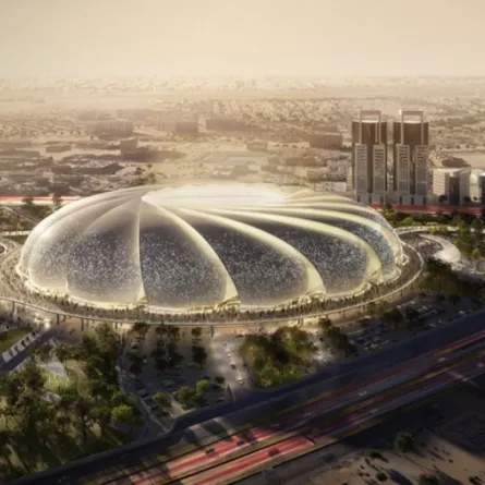 إنشاء ملعب جديد لكرة القدم في مدينة الخبر- مصدر الصورة حساب روشن على منصة إكس