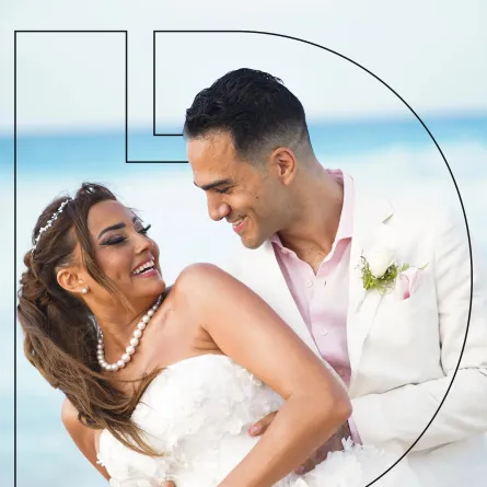 حفل زفاف بشرى - الصورة من مكتبها الصحفي