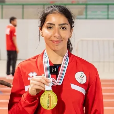 العداءة مريم الفاسي. الصورة من wam