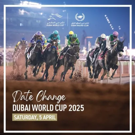 كأس دبي العالمي للخيول. الصورة من الحساب الرسمي لـDubai Racing Club على منصة x