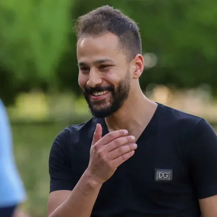 آخر ظهور للاعب أحمد رفعت- الصورة من المركز الإعلامي لنادي مودرن سبورت